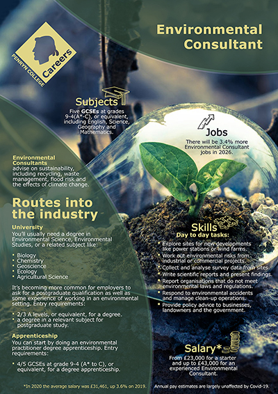 Environmental Consultant job poster